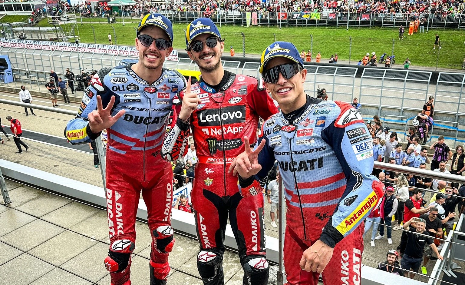MotoGP Almanya | Bagnaia kazandı, Marquez kardeşler podyumda